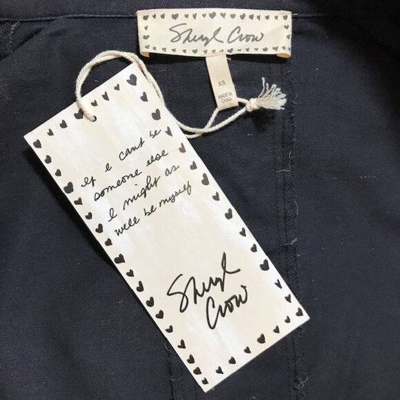 Sheryl Crow Multi Color Lace Up Grommet 100% Cotton Denim Jacket - Picture 11 of 12